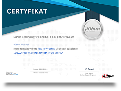 Advanced Training Dahua IP Solutions